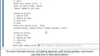 Проект для начинающих на Python: добавление, удаление и просмотр элементов с помощью циклов (Введ...