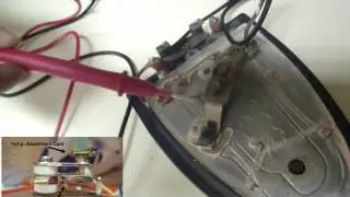 medición de componentes de la plancha eléctrica