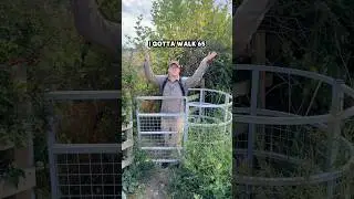 What&rsquo;s wrong with the gate? #outdoors #walking #farm #rural #countryside #silly #humor #comedy #joke