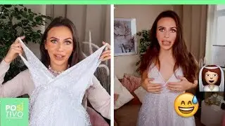 Prova v&aacute;rios vestidos da Wish para seu casamento 🏻  | Positivo
