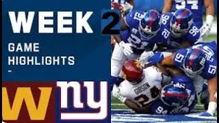 New York Giants vs Washington Highlights 3rd Qtr   Week 2   NFL September 16, 2021