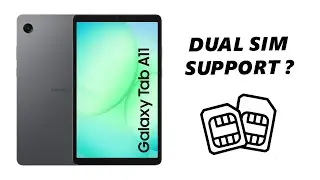 Поддерживает ли Samsung Galaxy Tab A11 две SIM-карты?