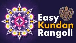 Easy Kundan Rangoli