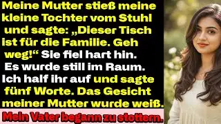 Meine Mutter stieß meine Tochter vom Stuhl: ‚Dieser Tisch ist für Familie, geh weg