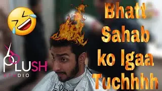 Bhatt Sahab Ko lgaa Tuchhh | Sallu Badmash | Fire Haircut | Plush Studio | Jammu