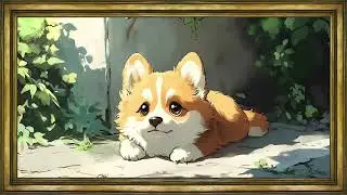 Adorable Corgi Puppy Art &ndash; 4K Frame TV Art Screensaver | Whimsical Oil Painting