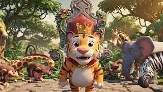 &ldquo;The Jungle King&rsquo;s Funny Day | Cute Tiger King Cartoon Series for Kids&rdquo;