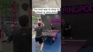 FOREHAND CHOP TO FOREHAND LOOP PING PONG DRILL