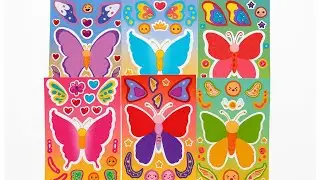 Paper Butterfly DIY Stickers for relaxing at Home  Sticker book & Journal #stickerbook #paperdiy