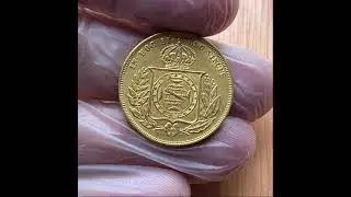 Leil&atilde;o 33402 - Lote 2: Moeda do Brasil - 10.000 r&eacute;is - 1856