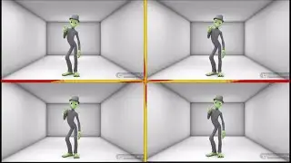 Alien Dance Green lizard dancing Dame tu Cosito Full HD colors song baby