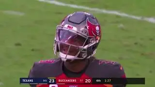 Jameis Winston throws another Interception to end the game,Texans reach playoffs