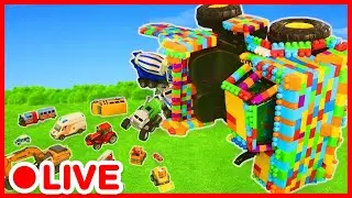 Toy Excavators, Cars & Construction Trucks for Kids 🚧 Best Toys Collection for Toddlers | Kidibli