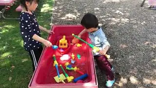 Water table fun at JRLV.