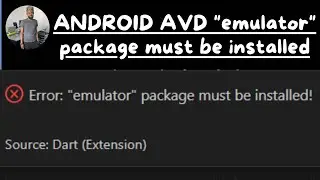 "emulator" package must be installed