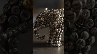 making an elephant from  old screw #making a toy from recycled materials #usa #american #canada