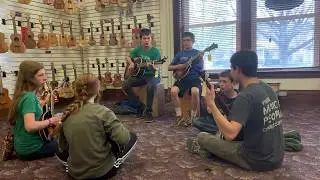 Michigan Academy of Folk Music Visits Elderly Instruments