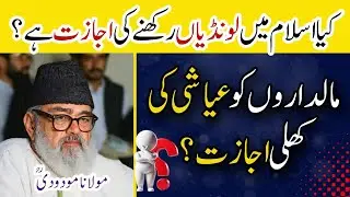 Islam Mein Londi لونڈی Se Taaluq: Ayashi ya Zarurat? | لونڈی سے تمتع کرنا - Maulana Maududi