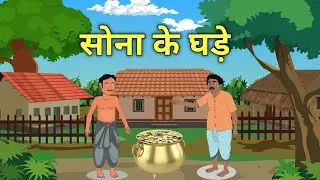 सोना का घड़ा || Sone ka ghada || Hindi kahaniyan || cartoon story || #hindistories #kahaniya