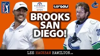 Brooks Koepka returns to Torrey Pines. Rory McIlroy says PGA-LIV merger dead. NHL Cannucks rebuild.