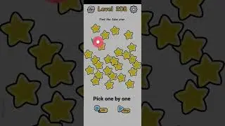 Brain Crack Level 208 Find the fake star #braintest #braingame #braincrac #games