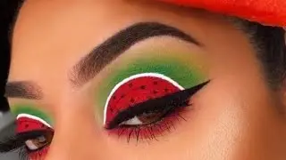 Fantasy Makeup Look | Watermelon 🍉 Eyemakeup | #akankshamakeovers #fantasymakeup #makeuptutorial