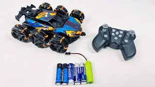 Unboxing RC stunt cars, remote-controlled geckos, remote-controlled cars, and gear-driven airplanes