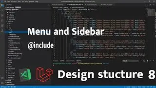 How to design menu sidebar Laravel 8