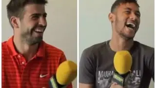 Gerard Piqué y Neymar, a carcajada con MD