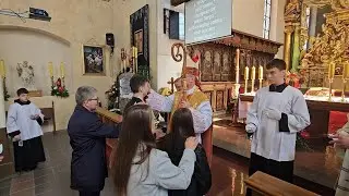 Sakrament Bierzmowania  w parafii pw. Świętych Jana Chrzciciela i Michała Archanioła w Lubawie
