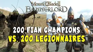 200 Fian Champions vs. 200 Legionary in Bannerlord