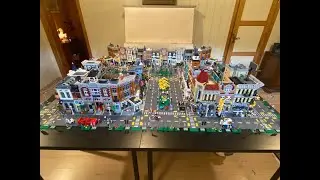 Lego modular city with 60 000 bricks