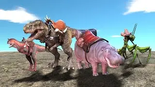 BIGGEST TNT BOMB TRAP on GOD OF DESTRUCTION vs TERROR in Animal Revolt Battle Simulator SHINCHAN