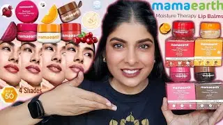 Mamaearth Beetroot Moisture Therapy Lip Balm Review & Swatches | All 4 Shades | Antima Dubey [Samaa]