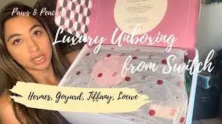 GOYARD HERMES TIFFANY LOEWE DESIGNER HAUL - SWITCH HANDBAG RENTAL UNBOXING! JEWELRY AND HANDBAGS!