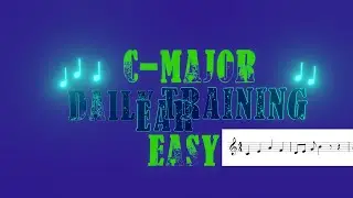 Daily Ear Training - A melodic dictation in C-major [Easy 1]