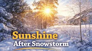 Morning After the Storm: Gentle Winter Ambience #vlog #snowstorm #polarvortex #arcticblast #viral 
