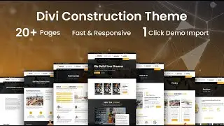 Тема Divi Construction Child &mdash; импорт демо-версии одним щелчком мыши