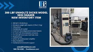 300 LBF Unholtz Dickie S032 Shaker Vibration Test System