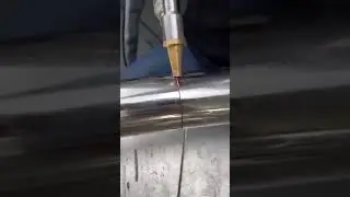 Laser Welding a Stainless Steel Tube😱#shorts