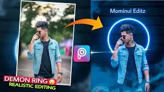 Ring Light Realistic Photo Editing Tutorial in Picsart Step by Step - Mominul Editz
