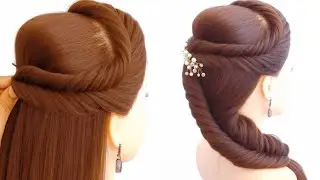 💁Beautifull - Different Side Style Hairstyle|Easy Hairstyle |Simple hairstyle |Hairstyle for Girls