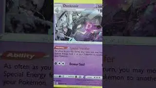 DUSKNOIR CARD IN POKEMON  HP= 160