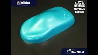 Aikka Paint RAL720-M Old School Metallic Colour Effect for Car Spray Painting.Colour Code : RAL720-M