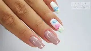Aqua Color Little flowers / Sunflower Professional #aquacolornails