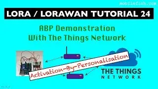 LoRa/LoRaWAN tutorial 24: ABP Demonstration With The Things Network