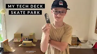 Zac builds a skatepark for his tech deck