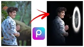Ring light photo editing using picsart. |#youtubesorts #picsart #portrait .