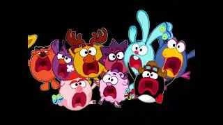 The kikoriki crew screaming 