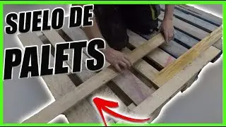 3 Formas de Crear Tu SUELO de Madera con PALETS♻️ (Paso a Paso)